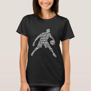 Sketll Player Dunking Typography Kids Men Sketll T-Shirt