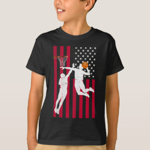 Sketll Player Slam Dunk Block Vintage American Fla T-Shirt