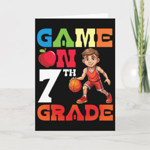 Sketll Player Student Playing School Game On 7th G Card