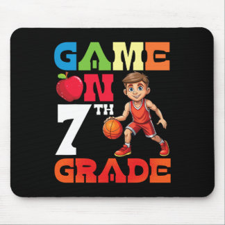 Sketll Player Student Playing School Game On 7th G Mouse Pad