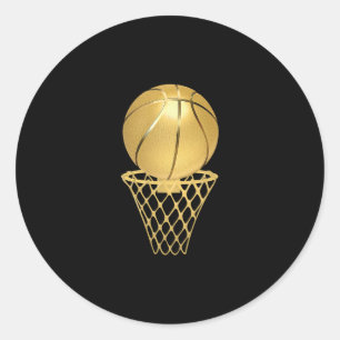 Sketll Player - Trophy Game Coach Sports Lover Classic Round Sticker