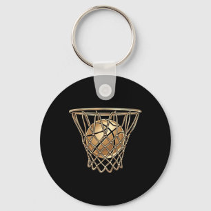 Sketll Player Trophy Game Coach Sports Sketll Hoop Keychain