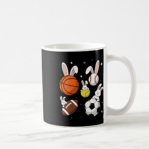 Sketll Sell Footll Soccer Sports Easter Day Bunny Coffee Mug