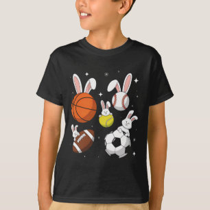 Sketll Sell Footll Soccer Sports Easter Day Bunny  T-Shirt