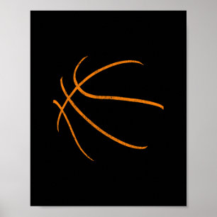 Sketll Silhouette Bll Sport Sketll Player Poster