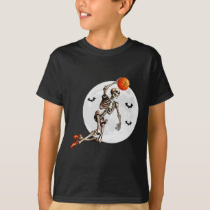 Sketll Skeleton Dunk Sketll Player Halloween Moon T-Shirt