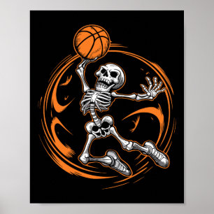 Sketll Skeleton Halloween Men Boys Sketll Hallowee Poster