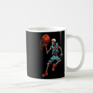Sketll Skeleton Halloween Spooky Dunking Skull Cos Coffee Mug