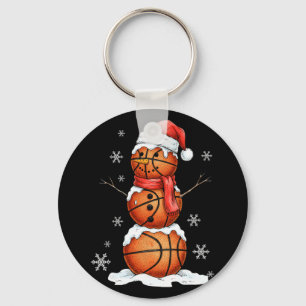 Sketll Snowman Christmas Holiday Sports Xmas Pajam Keychain