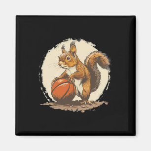 Sketll Squirrel Artwork Sketll Lover Bll Drawing Magnet