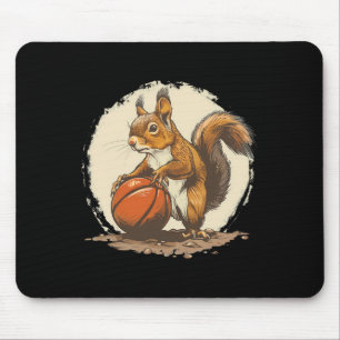 Sketll Squirrel Artwork Sketll Lover Bll Drawing  Mouse Pad