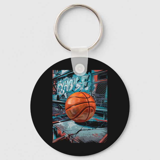 Sketll Street Art Graffiti Design Urn Hip Hop Styl Keychain (Front)