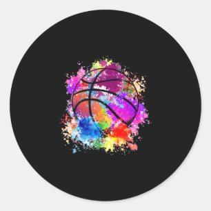 Sketll Teenagers Girls Teens Women Ller Dunking  Classic Round Sticker