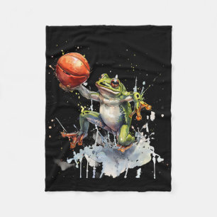 Sketll Toad Watercolor Frog Sketll Player Artwork Fleece Blanket
