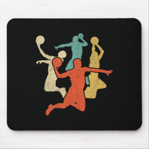 Sketll Vintage Silhouette 60s 70s Retro Gift Team Mouse Pad