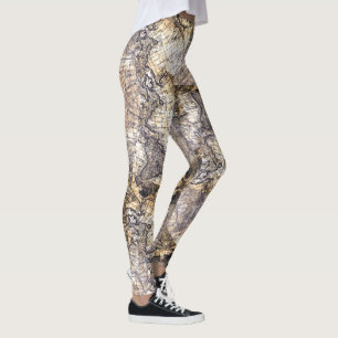 Skewed Maps Leggings