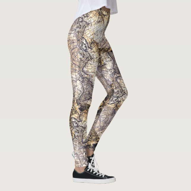 Skewed Maps Leggings (Right)