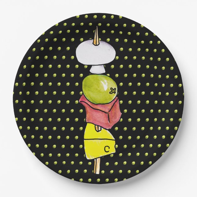 Skewer Paper Plate (Front)