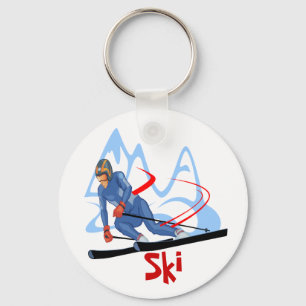 ski - 2 keychain