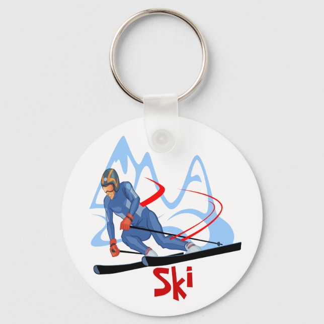 ski - 2 keychain (Front)