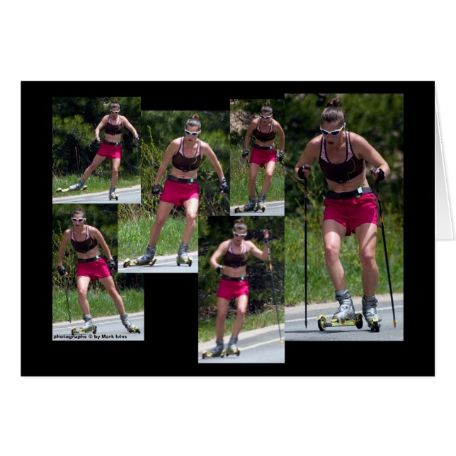 Ski à rouleaux 2 (Devant Horizontal)