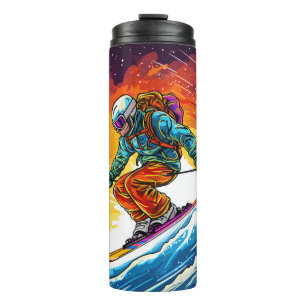 Ski Action Thermal Tumbler