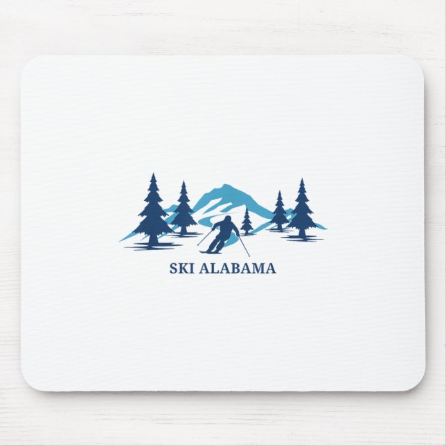 Ski Alabama Ski Resort Skiing Skier _1  Mouse Pad (Front)