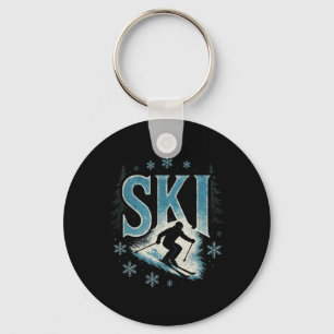 Ski - Alpine Downhill Racing Freestyle  Keychain