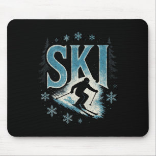 Ski - Alpine Downhill Racing Freestyle  Mouse Pad