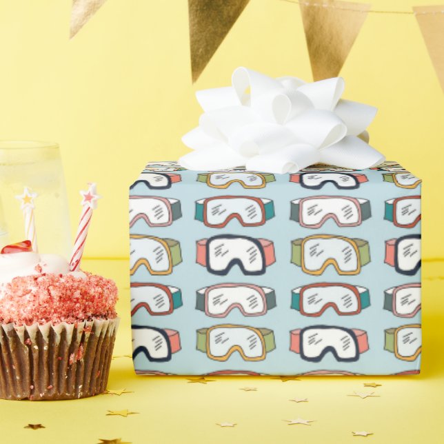 Ski and Snowboard Goggles Gift Wrap (Birthday Party)
