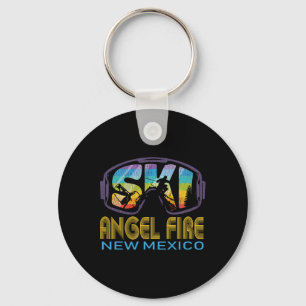 Ski Angel Fire New Mexico Skiing Vacation Keychain