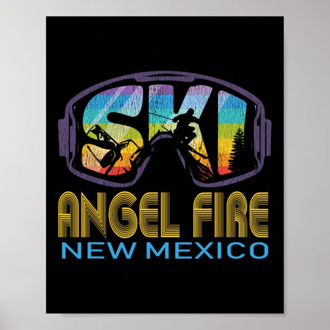 Ski Angel Fire New Mexico Skiing Vacation  Poster (Front)