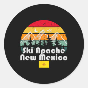 Ski Apache New Mexico1 Classic Round Sticker