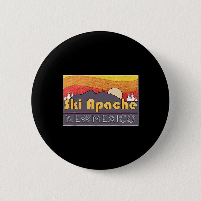 Ski Apache New Mexico  2 Inch Round Button (Front)