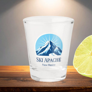 Ski Apache New Mexico ski resort souvenir Shot Glass