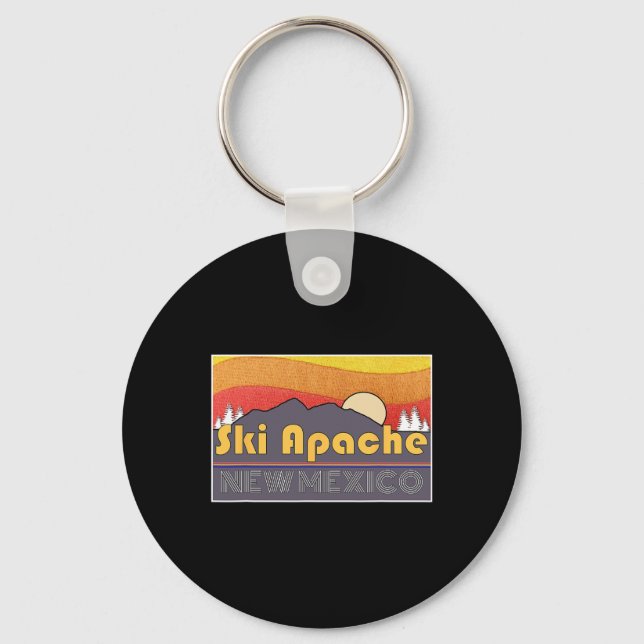 Ski Apache New Mexico, Skiing, Snow Boarding, Vaca Keychain (Front)