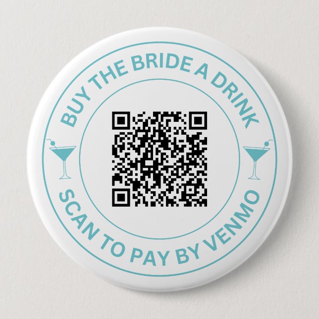 Ski Après Winter Bachelorette Party Turquoise 4 Inch Round Button (Front)