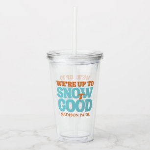 Ski Après Winter Bachelorette Party Turquoise  Acrylic Tumbler