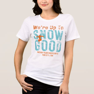 Ski Après Winter Bachelorette Party Turquoise Tri-Blend Shirt