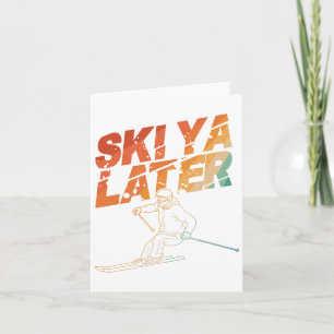 Ski Art For Men Women Snowboard Skiing Winter Snow Card