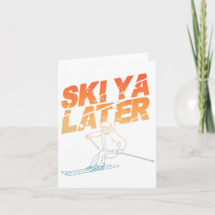 Ski Art For Men Women Snowboard Skiing Winter Snow Card