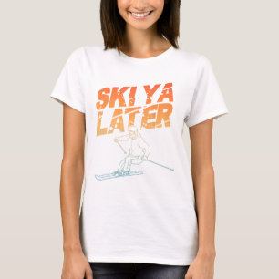 Ski Art For Men Women Snowboard Skiing Winter Snow T-Shirt