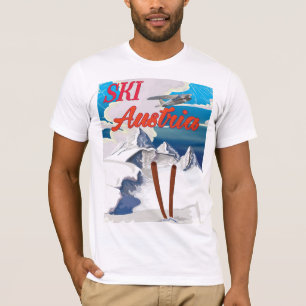 Ski Austria vintage travel poster T-Shirt