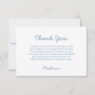 Ski Bachelorette Last Toast On The Slopes Thank You Card