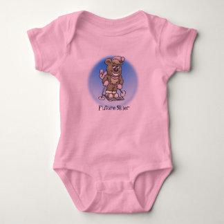 Ski Bear Baby Bodysuit