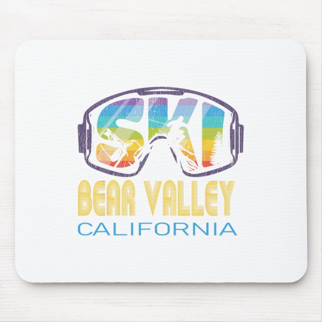 Ski Bear Valley California Skiing Vacation  Mouse Pad (Front)