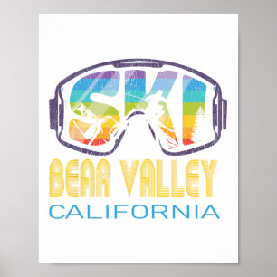 Ski Bear Valley California Skiing Vacation Poster