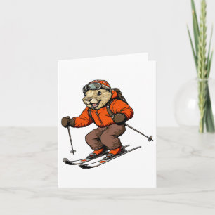 Ski Beaver Card