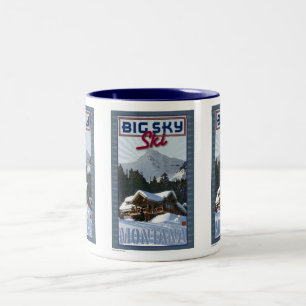Ski Big Sky-Mug Two-Tone Coffee Mug