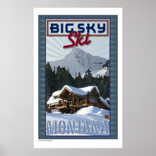 Ski Big Sky-Print Poster